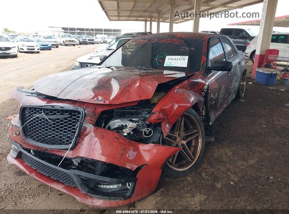 2C3CCABGXJH313837 2018 CHRYSLER 300 Бордовый Передняя левая четверть