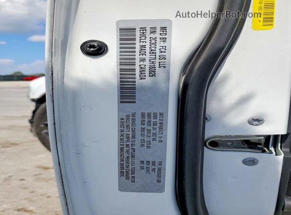 2C3CCABT7LH180826 2020 CHRYSLER 300 White Вид наклейки з VIN-кодом