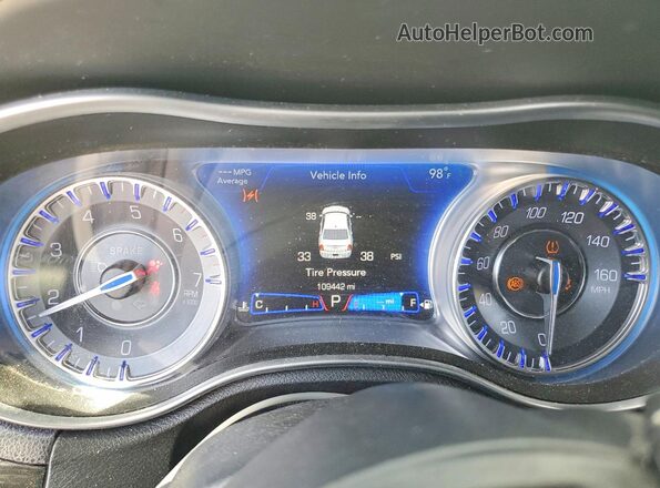 2C3CCABT8MH582226 2021 CHRYSLER 300 White ხელსაწყოთა პანელის ხედი