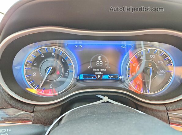2C3CCADG0NH158895 2022 CHRYSLER 300 Black Вид щитка приладів