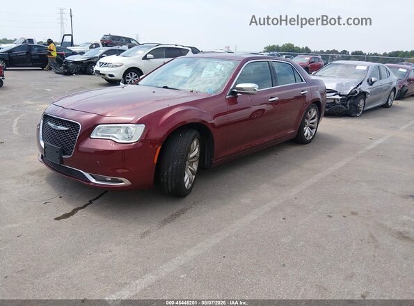 2C3CCAEG1KH555610 2019 CHRYSLER 300 Темно-бордовый Передняя левая четверть