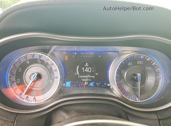 2C3CCAEG3GH219738 2016 CHRYSLER 300 White Սարքավորումների վահանակի տեսք