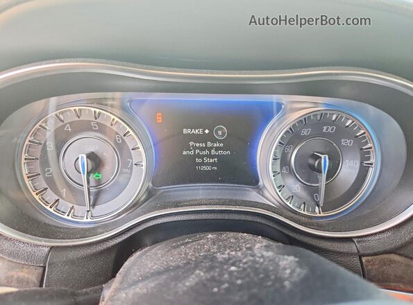 2C3CCAEG5KH634164 2019 CHRYSLER 300 White Instrument cluster view