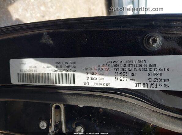 2C3CCAGG5GH283101 2016 CHRYSLER 300 Black ძრავის განყოფილების ხედი