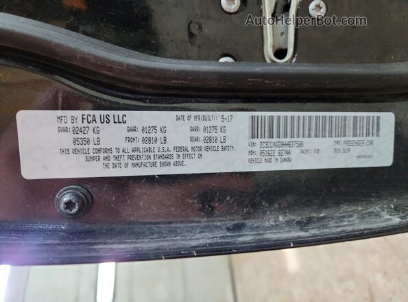 2C3CCAGG9HH637588 2017 CHRYSLER 300 Black Շարժիչի բաժամունքի տեսք