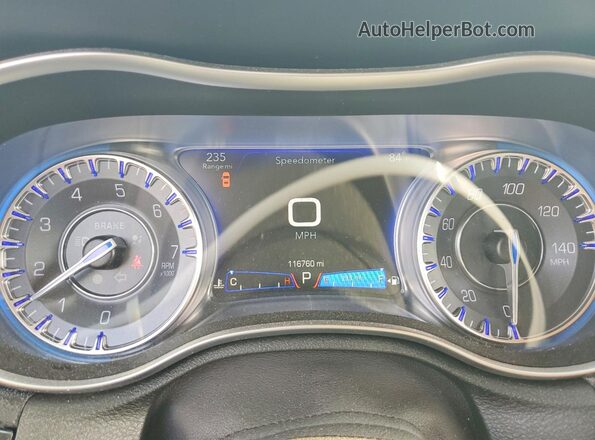 2C3CCAKG3GH261704 2016 CHRYSLER 300 Black ხელსაწყოთა პანელის ხედი
