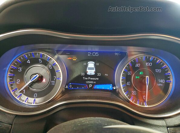 2C3CCAKG6KH542839 2019 CHRYSLER 300 Black Instrument cluster view