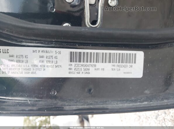 2C3CCARG0GH270298 2016 CHRYSLER 300 Black ძრავის განყოფილების ხედი