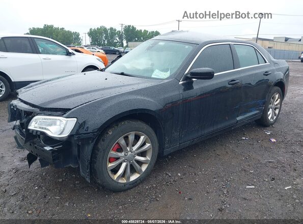 2C3CCARG0HH617971 2017 CHRYSLER 300 Black Առջևի ձախ երեք քառորդ տեսարան