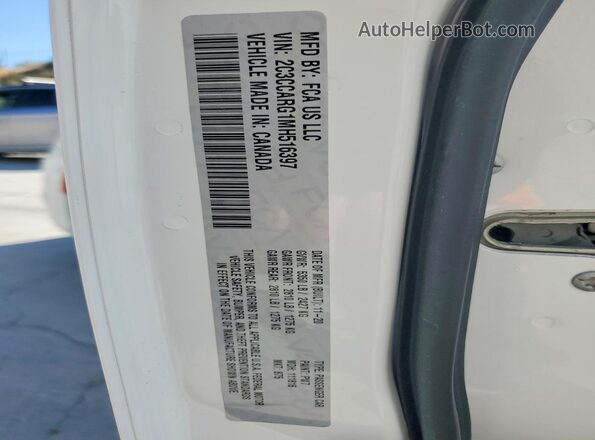 2C3CCARG1MH516397 2021 CHRYSLER 300 White Շարժիչի բաժամունքի տեսք