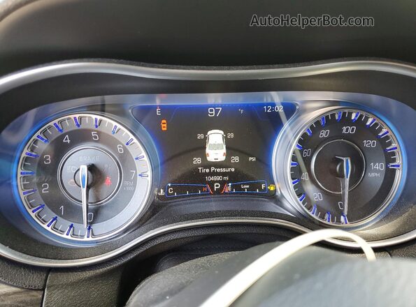 2C3CCARG9GH305047 2016 CHRYSLER 300 Gray Widok zestawu wskaźników