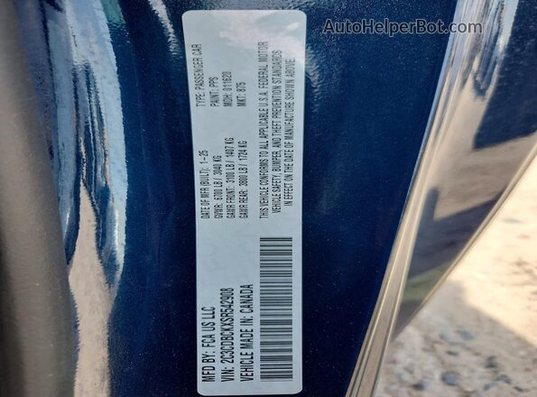2C3CDBCKXSR542908 2025 DODGE CHARGER Синий Вид подкапотного пространства