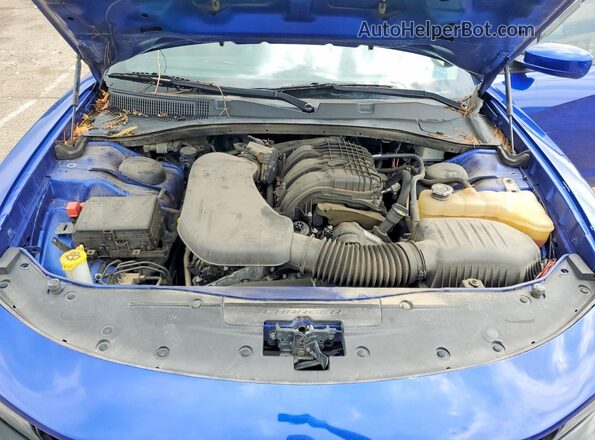 2C3CDXAG1KH585356 2019 DODGE CHARGER Синий Вид задней части салона