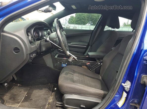 2C3CDXAG1KH585356 2019 DODGE CHARGER Синий Вид салона спереди