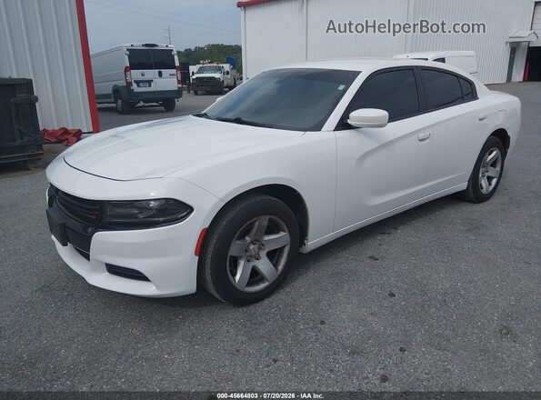 2C3CDXAG6KH513732 2019 DODGE CHARGER White წინა მარცხენა ხედი სამი მეოთხედიდან