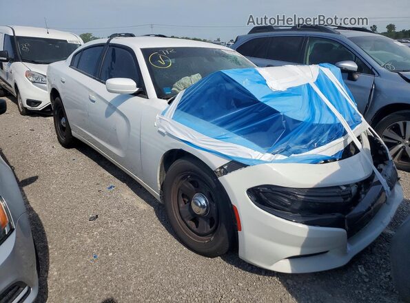 2C3CDXAG7KH510158 2019 DODGE CHARGER Белый Передняя правая четверть