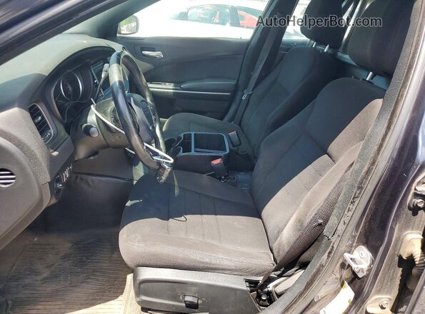 2C3CDXAGXKH510123 2019 DODGE CHARGER Charcoal Widok wnętrza z przodu