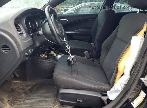 2C3CDXAT0MH581847 2021 DODGE CHARGER Black წინა სალონის ხედი