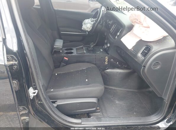2C3CDXAT4JH164226 2018 DODGE CHARGER Black წინა სალონის ხედი