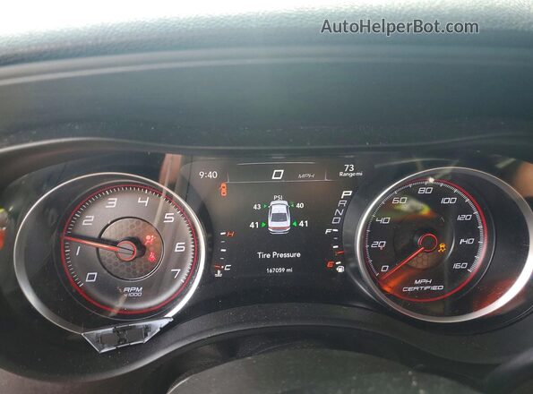 2C3CDXAT8KH627535 2019 DODGE CHARGER Silver ხელსაწყოთა პანელის ხედი