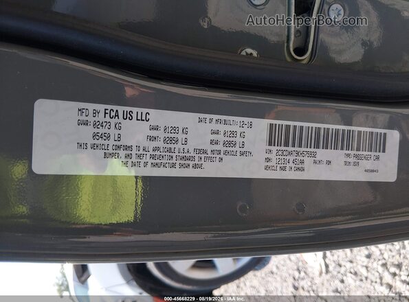 2C3CDXAT9KH575932 2019 DODGE CHARGER Silver Vista del compartimento del motor