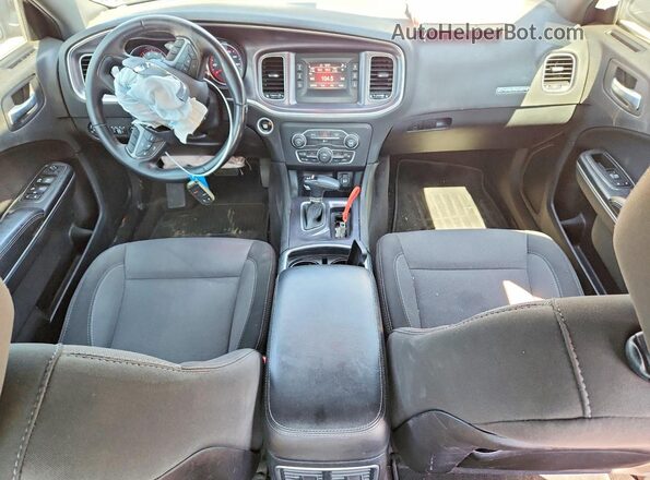 2C3CDXBG0HH655078 2017 DODGE CHARGER Black Widok deski rozdzielczej