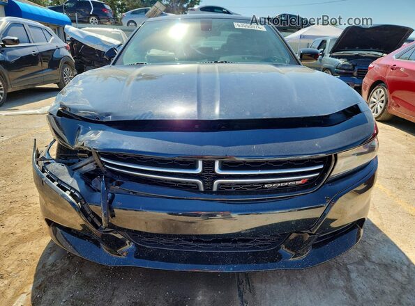 2C3CDXBG0HH655078 2017 DODGE CHARGER Black Widok z przodu