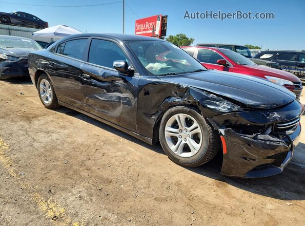 2C3CDXBG0HH655078 2017 DODGE CHARGER Black Przód prawy
