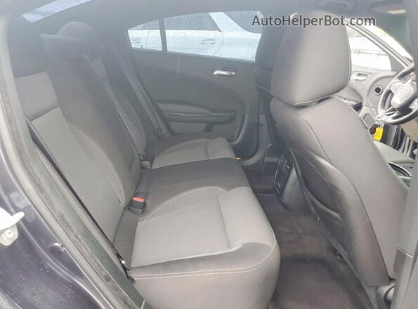 2C3CDXBG0JH307125 2018 DODGE CHARGER Gray Rear seats view