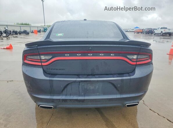 2C3CDXBG0JH307125 2018 DODGE CHARGER Gray Rear view