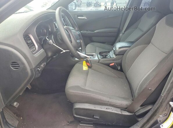 2C3CDXBG0JH307125 2018 DODGE CHARGER Gray Front interior view