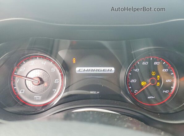 2C3CDXBG0JH307125 2018 DODGE CHARGER Gray Instrument cluster view