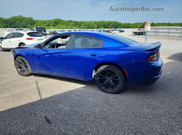 2C3CDXBG0JH329030 2018 DODGE CHARGER Blue Tył lewy