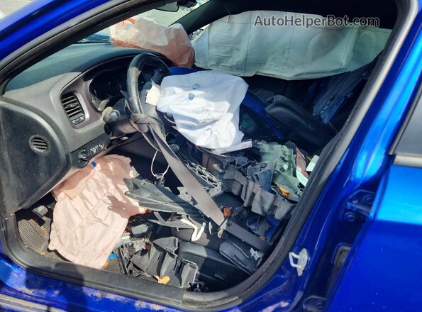 2C3CDXBG0JH329030 2018 DODGE CHARGER Blue Widok wnętrza z przodu