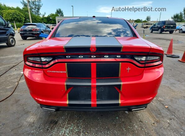 2C3CDXBG0LH153065 2020 DODGE CHARGER Red უკანა ხედი