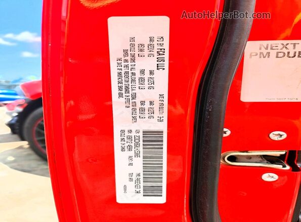 2C3CDXBG0LH153065 2020 DODGE CHARGER Red ძრავის განყოფილების ხედი