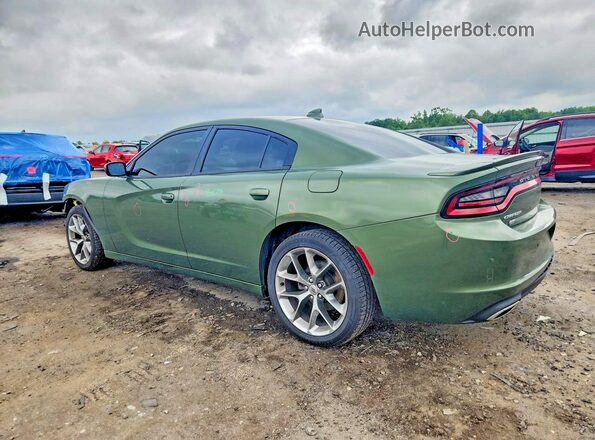 2C3CDXBG0LH237922 2020 DODGE CHARGER Green Trasero izquierdo