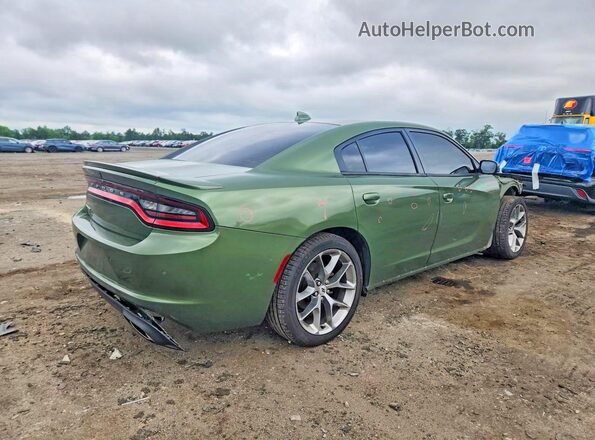 2C3CDXBG0LH237922 2020 DODGE CHARGER Green Trasero derecho