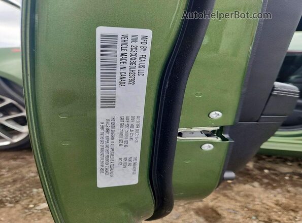 2C3CDXBG0LH237922 2020 DODGE CHARGER Green Vista del compartimento del motor
