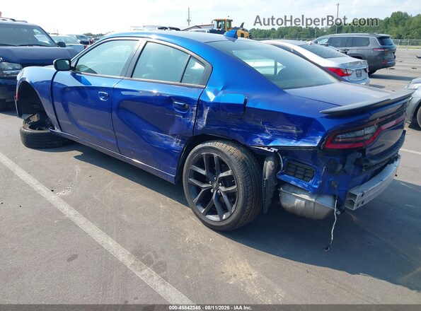 2C3CDXBG0MH504848 2021 DODGE CHARGER Blue Задня ліва чверть