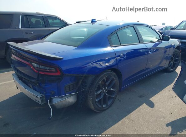 2C3CDXBG0MH504848 2021 DODGE CHARGER Blue Задня права чверть
