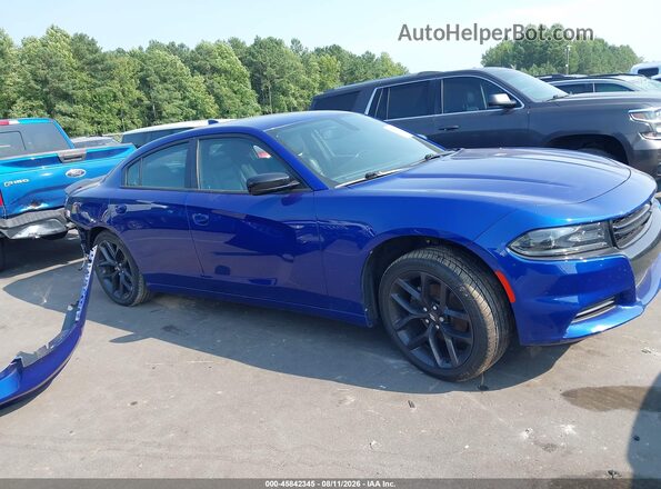 2C3CDXBG0MH504848 2021 DODGE CHARGER Blue Панорамний вид салону 360°