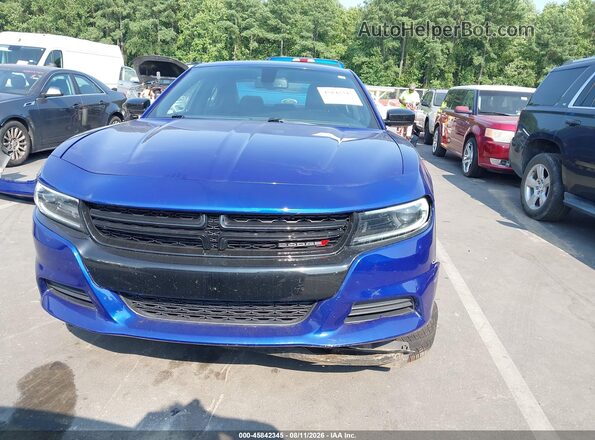 2C3CDXBG0MH504848 2021 DODGE CHARGER Blue Вид задньої частини салону