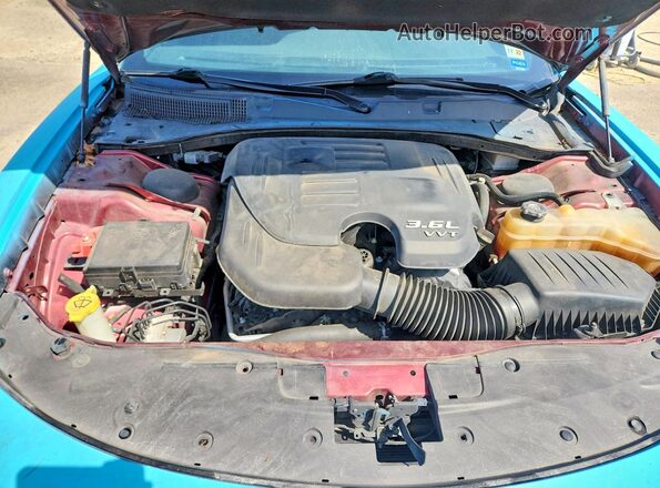 2C3CDXBG0MH510794 2021 DODGE CHARGER Синий Вид задней части салона