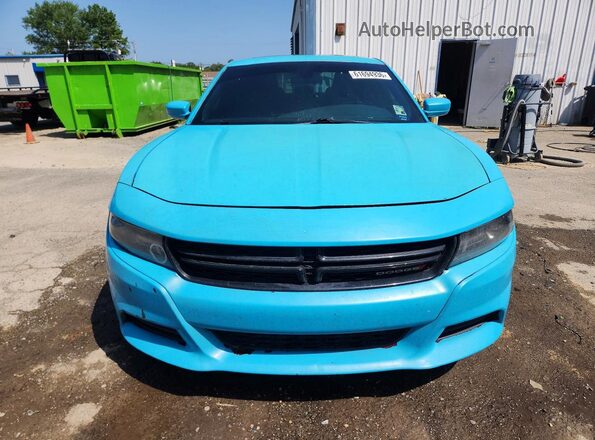 2C3CDXBG0MH510794 2021 DODGE CHARGER Синий Вид спереди