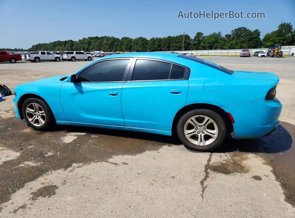 2C3CDXBG0MH510794 2021 DODGE CHARGER Синий Задняя левая четверть