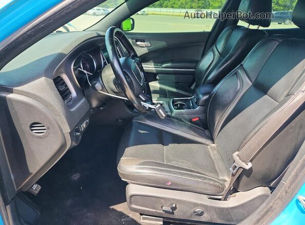 2C3CDXBG0MH510794 2021 DODGE CHARGER Синий Вид салона спереди
