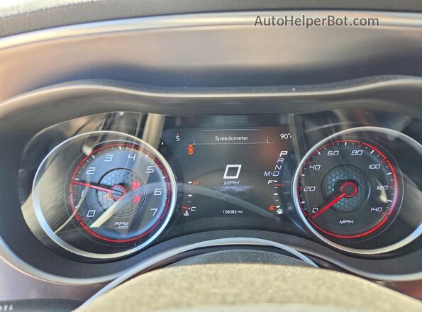 2C3CDXBG0MH527174 2021 DODGE CHARGER Gray Вид щитка приладів