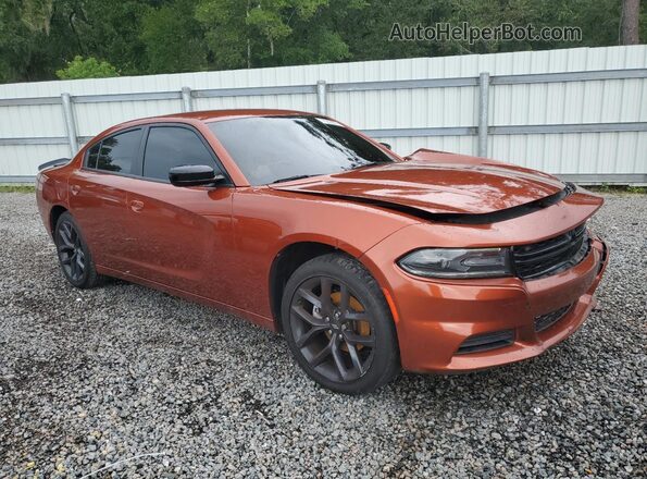 2C3CDXBG0MH559400 2021 DODGE CHARGER Orange წინა მარჯვენა