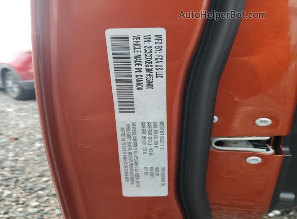 2C3CDXBG0MH559400 2021 DODGE CHARGER Orange ძრავის განყოფილების ხედი
